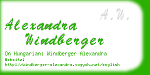 alexandra windberger business card